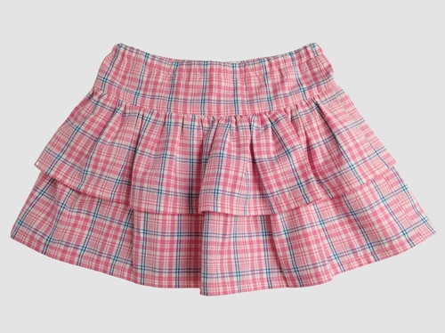 Plaid-Ruffle-Skirt